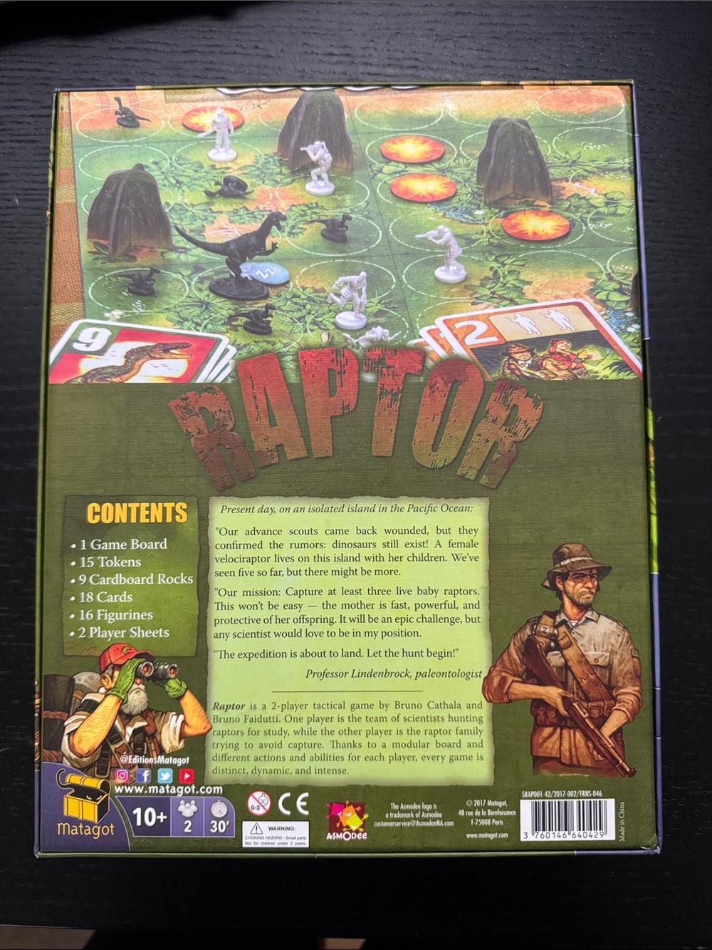 Raptor Board Game - Green - Picture 2 of 3